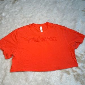Lululemon Orange Crop Tee